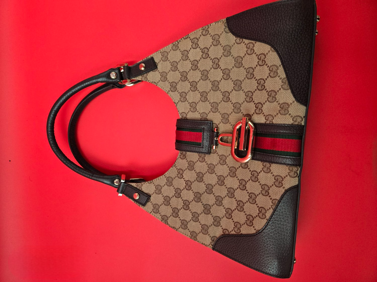 Gucci Sherry Line Shoulder bag GG Canvas Leather Beige /Brown - Image 2