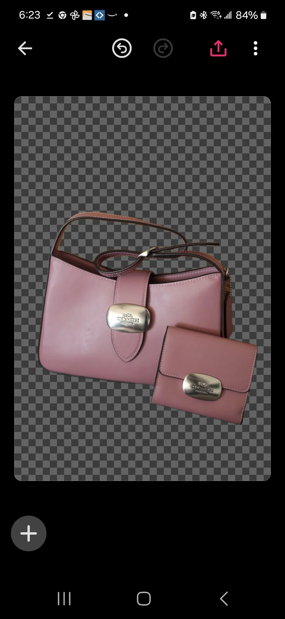NWT COACH Eliza Smooth Leather shoulder bag color true pink silver. - Image 3