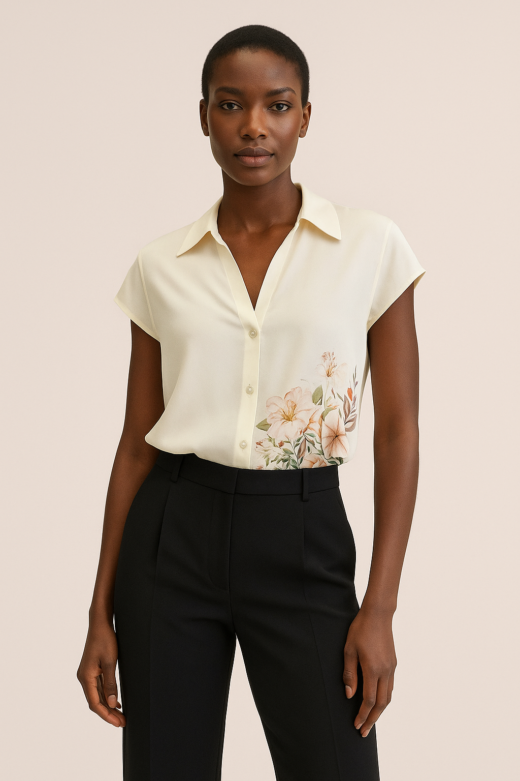 MAISON d' Ame'lie FLORAL BLOUSE Size Small New - Image 2
