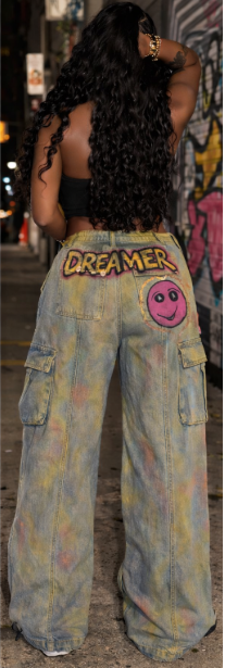 Dreamer Drip Remix Cargo Denim - Image 2